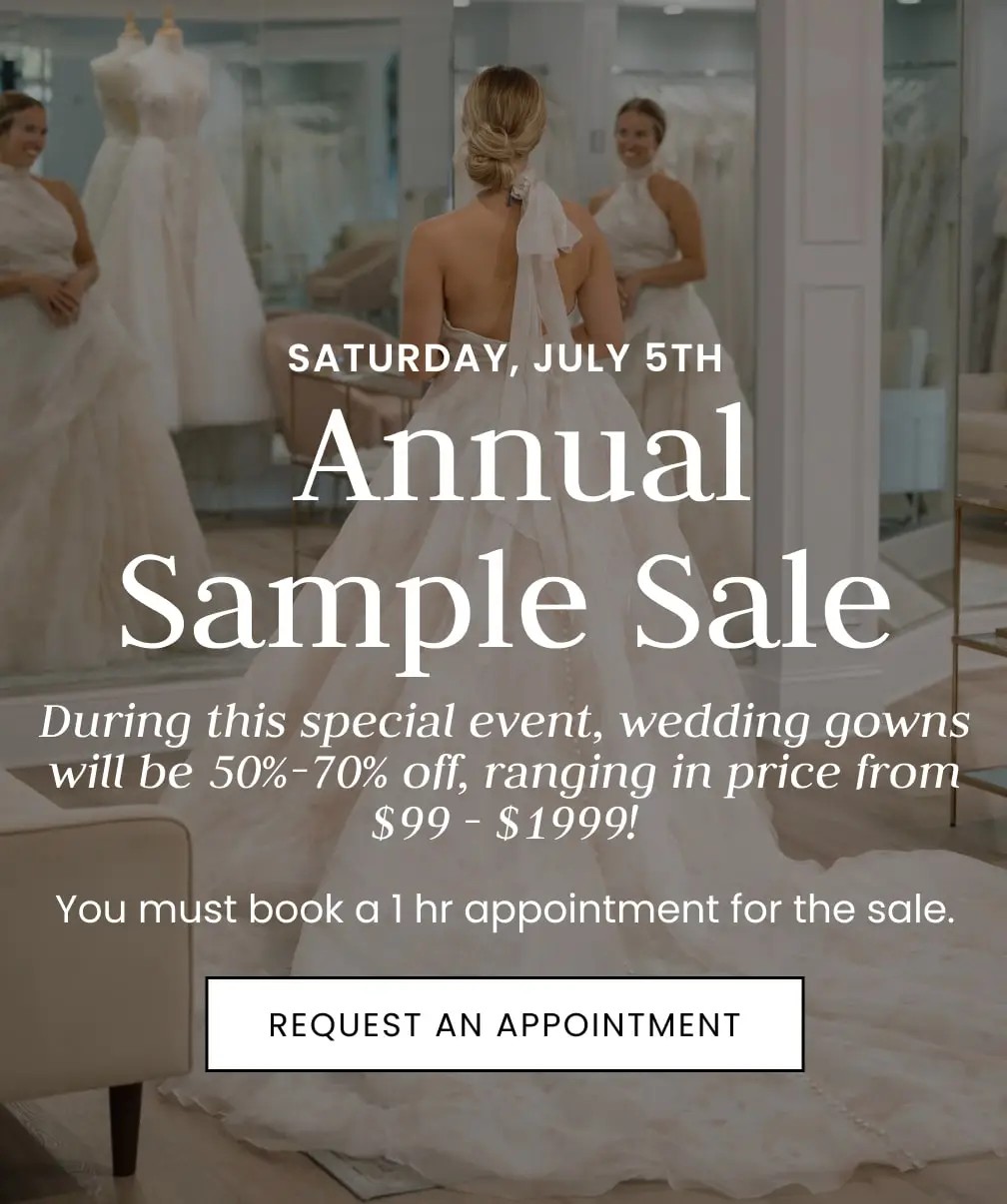 Annual Sample Sale at Gown Boutique of Charleston