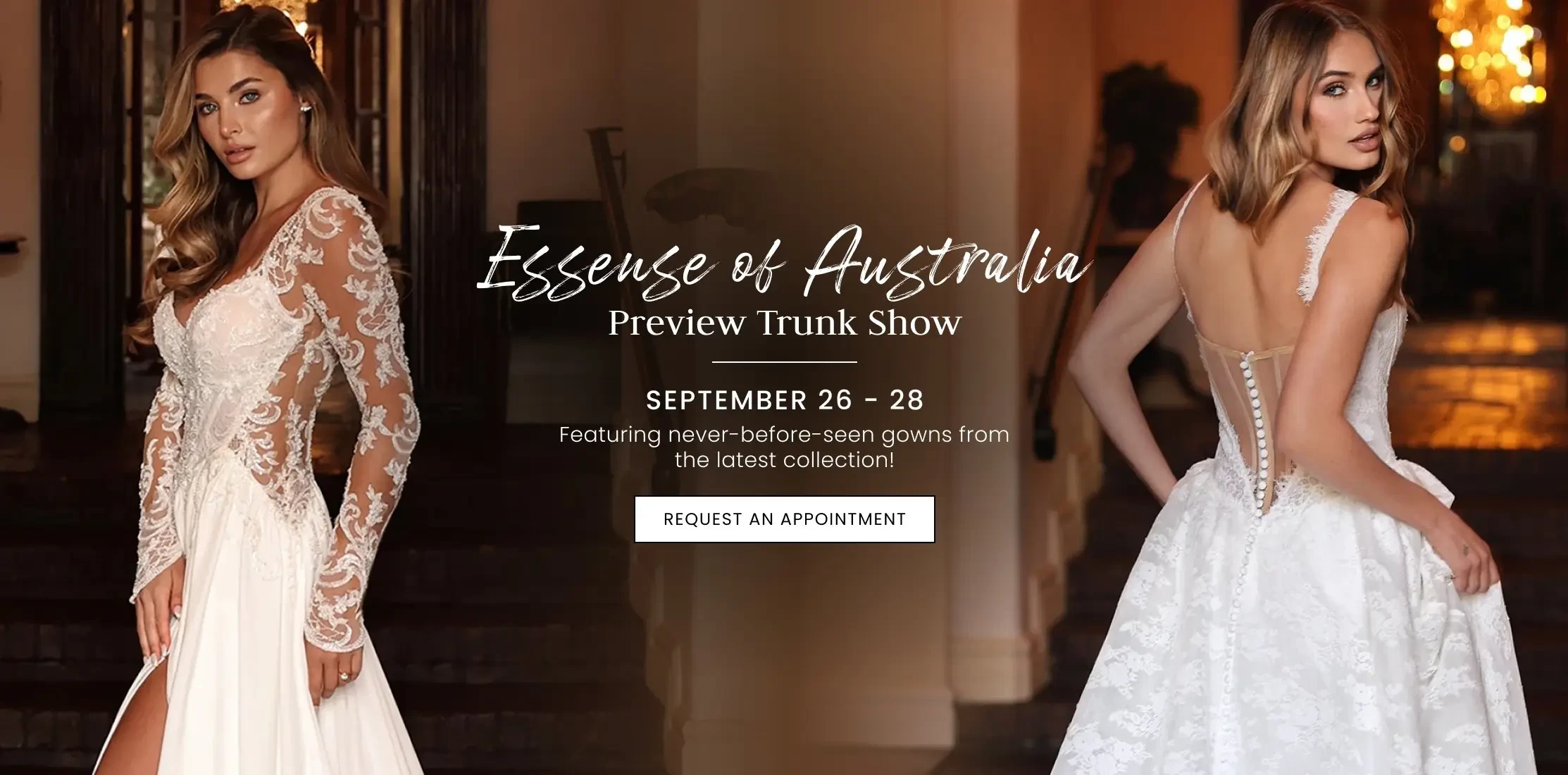 Essense of Australia Preview Trunk Show at Gown Boutique of Charleston