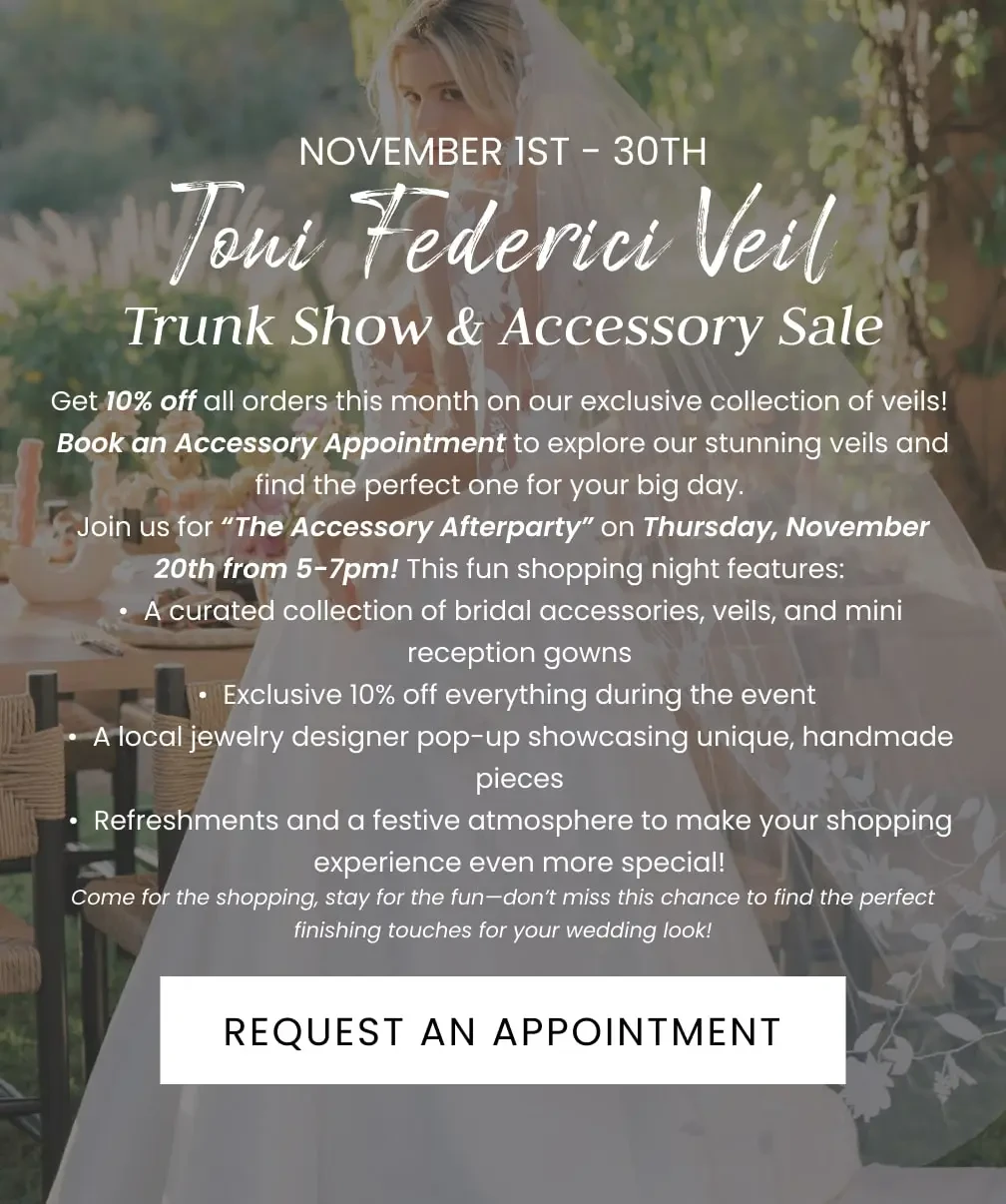 Veil Trunk Show & Accessory Sale at Gown Boutique of Charleston