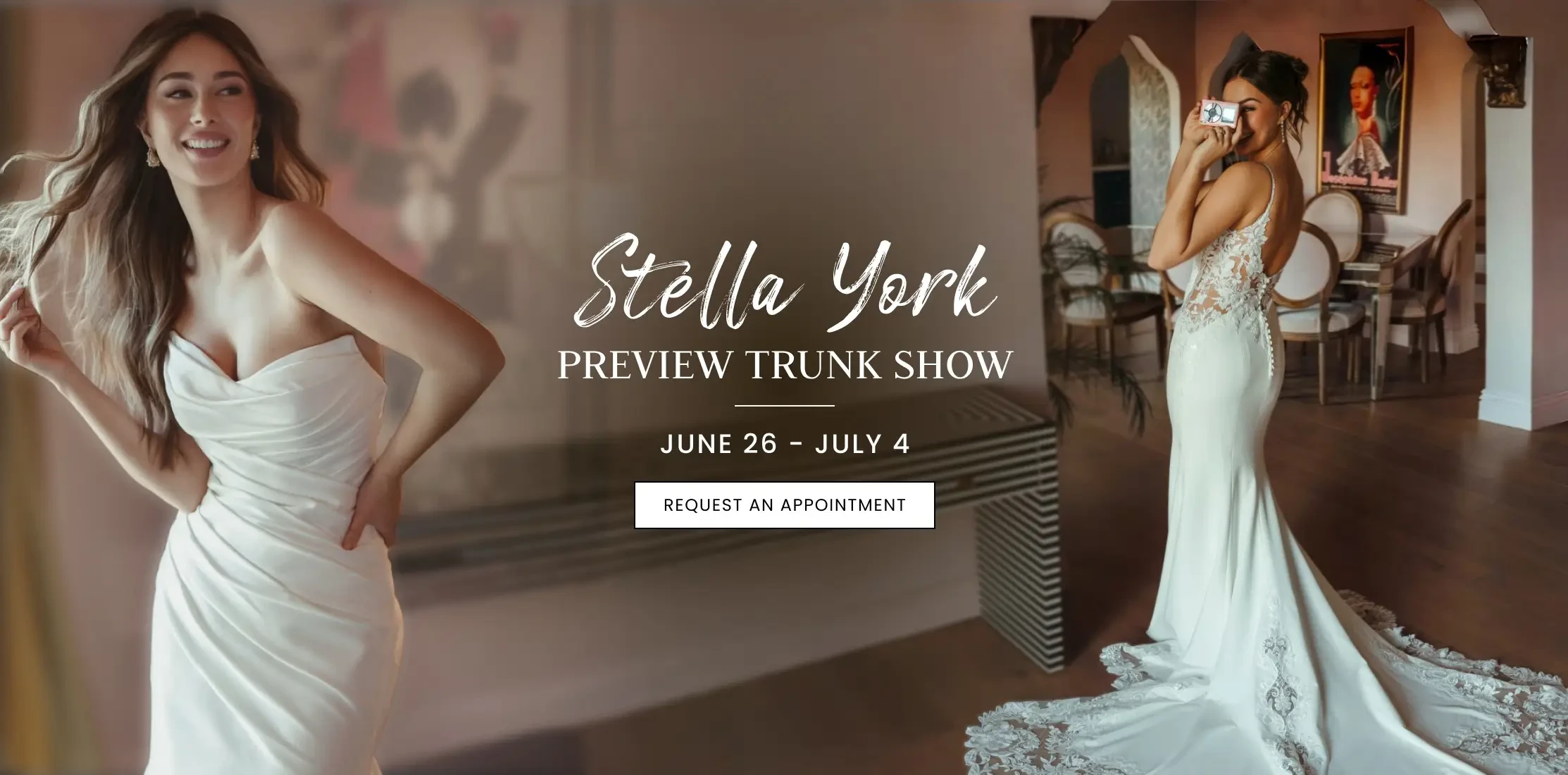Stella York Preview Trunk Show Desktop Banner
