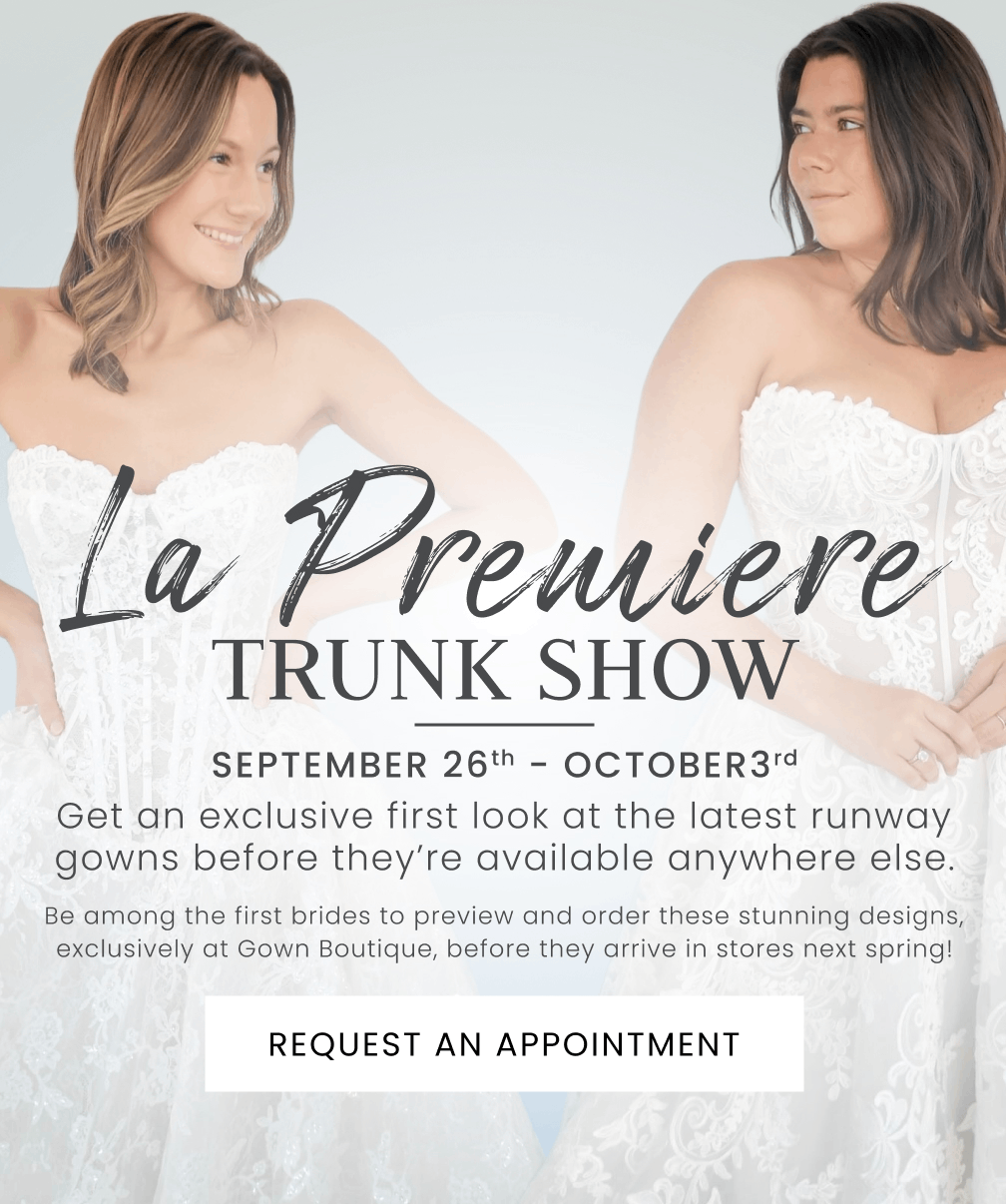La Premiere Bridal Trunk Show at gown boutique of charleston