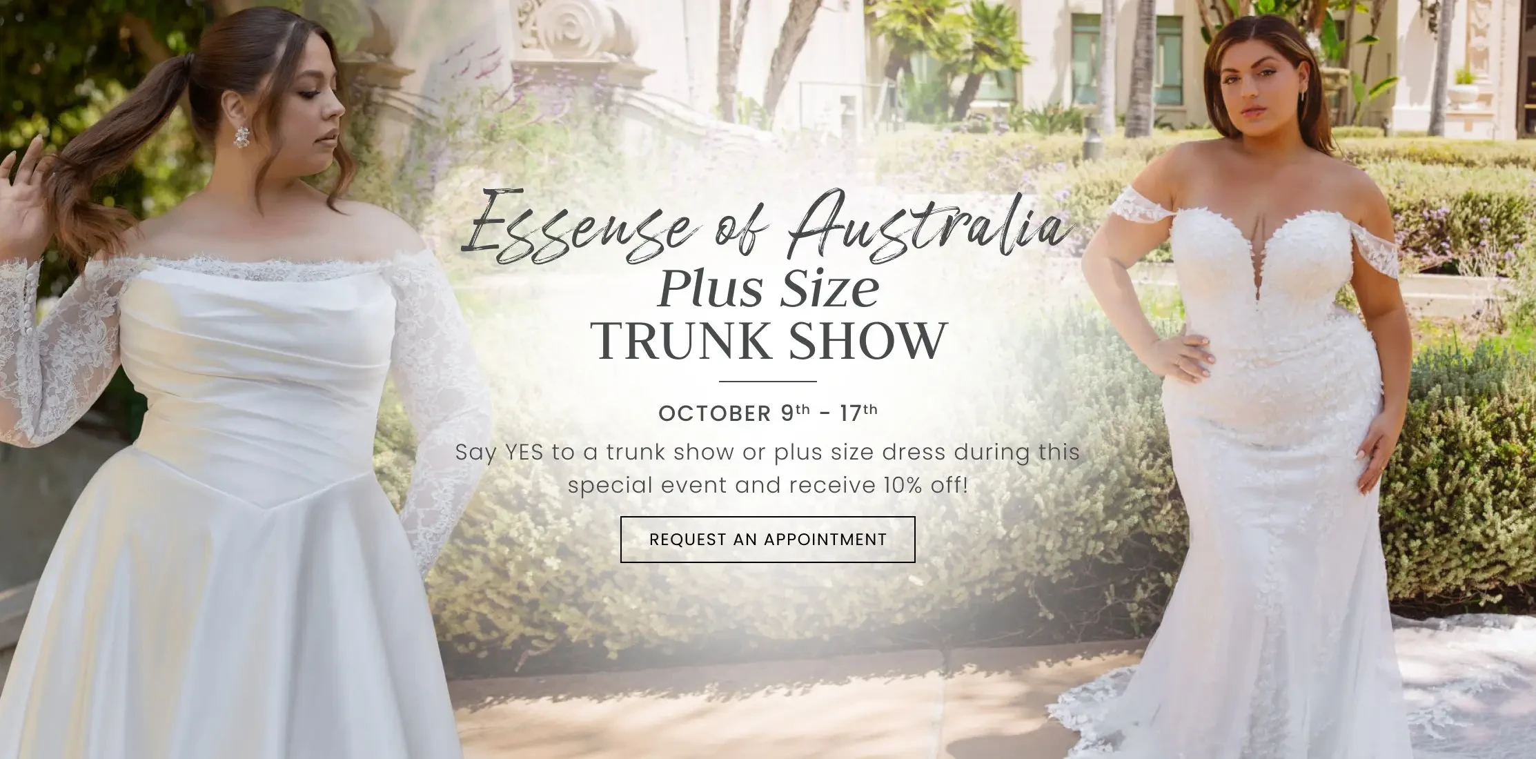 Essense of Australia Plus size trunk show at Gown Boutique of Charleston